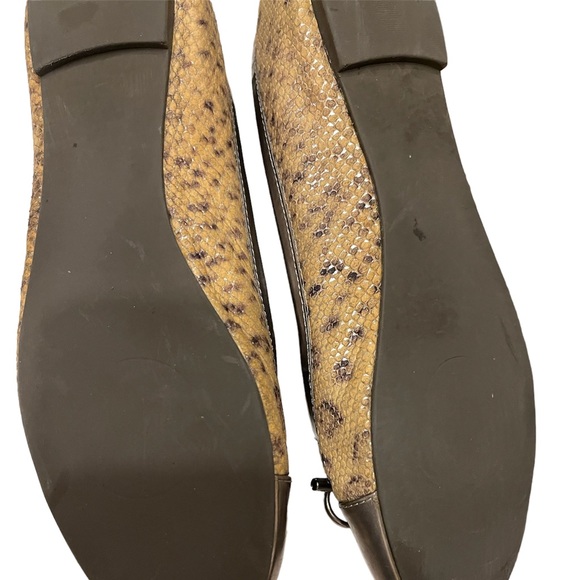 Tory Burch Verbena Ballet Flat Silver Patent Toe -Chanel Style  Size 10 - Picture 8 of 8